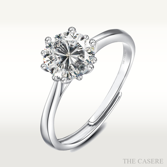 [MOISSANITE DIAMOND] TWINKLE DEW DROPS RING