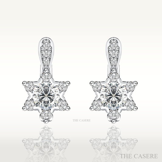 [MOISSANITE DIAMOND] LUXURIOUS QUEEN EARRINGS