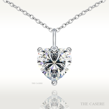 [MOISSANITE DIAMOND] ETERNAL NOBLE HEART NECKLACE