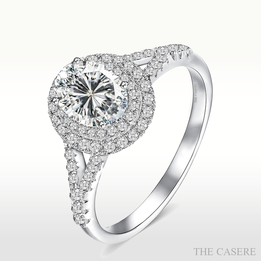 [MOISSANITE DIAMOND] ATTRACTIVE DEW RING