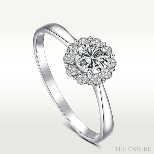 [MOISSANITE DIAMOND] MYSTERIOUS FLOWER RING