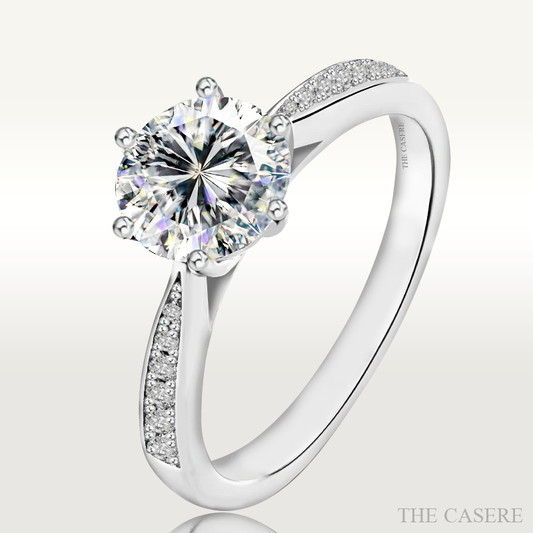 [MOISSANITE DIAMOND] ETERNAL PURE DEW DROPS RING