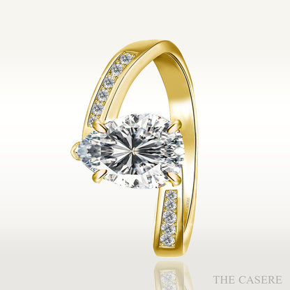 [MOISSANITE DIAMOND] ELEGANT QUEEN RING