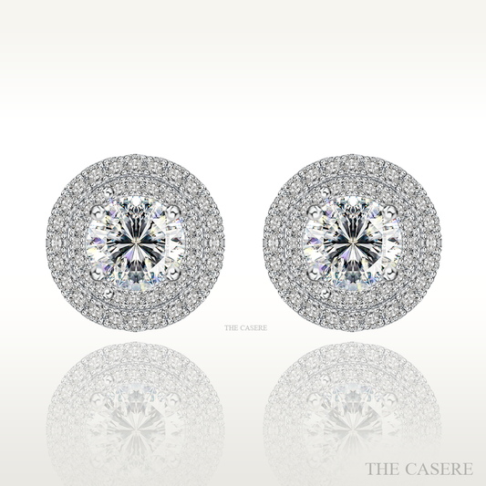 [MOISSANITE DIAMOND] LUXURIOUS NOBLE QUEEN EARRINGS