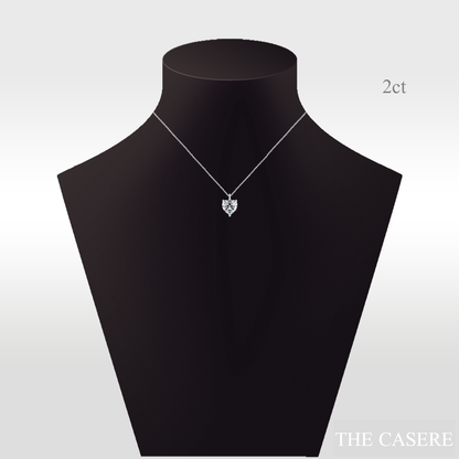 [MOISSANITE DIAMOND] ETERNAL NOBLE HEART NECKLACE